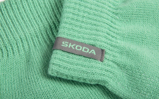 Dámske rukavice vo farbe electric green 